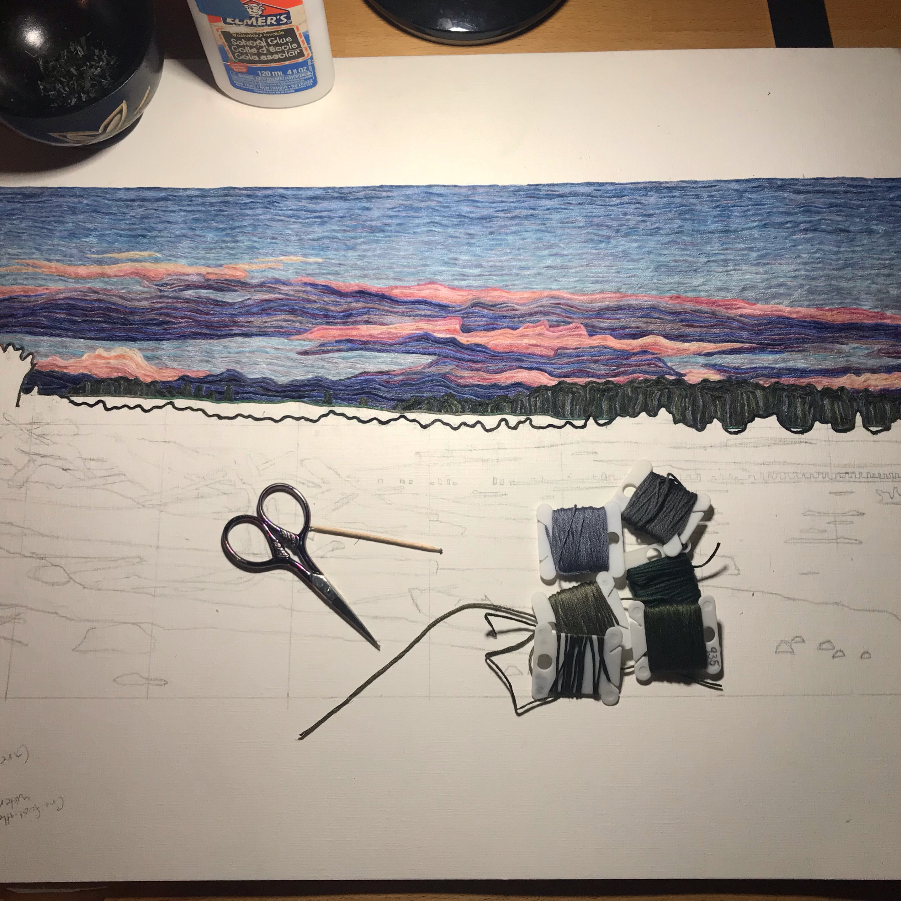 “Family Name” Process – Amanda Pearson Art